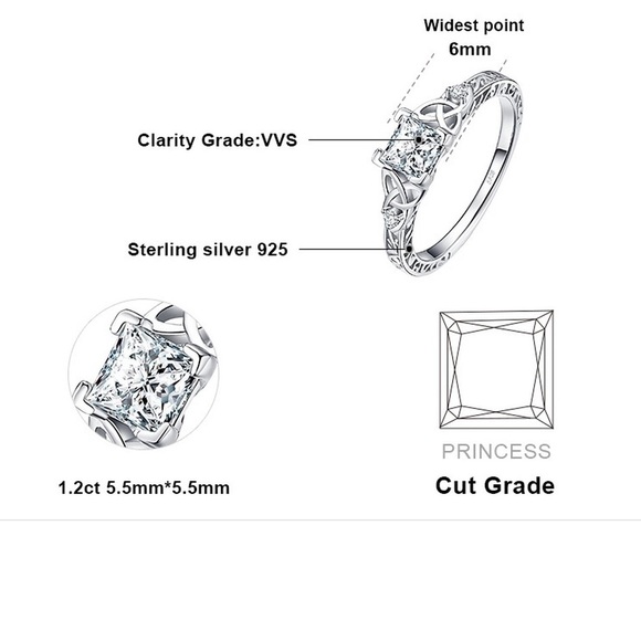 925 Sterling Silver Vintage Celtic Knot Ring - Picture 6 of 7